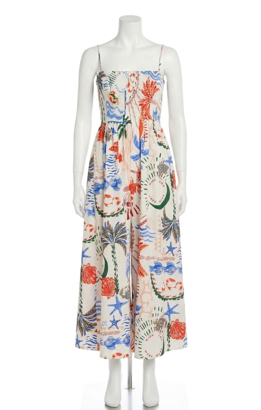 NEW Z SUPPLY cornelia getaway midi dress in printed  multi